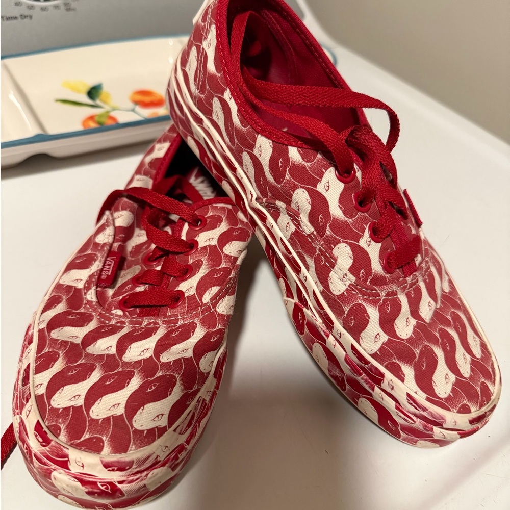 Vans x Opening Ceremony Authentic Red Snake Checker Women's size 7
